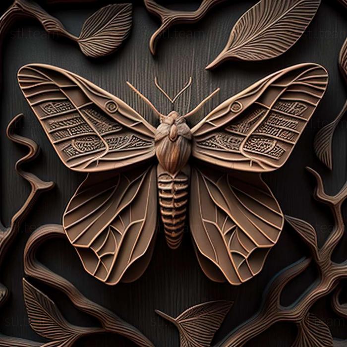 3D model moth (STL)